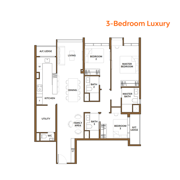 The Collective at One Sophia Floorplan